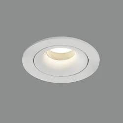 Indbygnings loftlampe MUSCA 1-flamme, rund GU10 IP20, hvid 