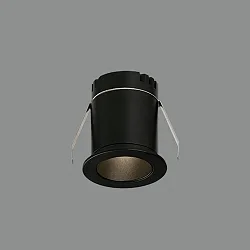 Indbygnings loftlampe DOT IP20, sort 