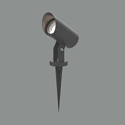 Jordspydslampe SEIREN med åbent kabel, vipbar GU10 IP65, antracit dæmpbar