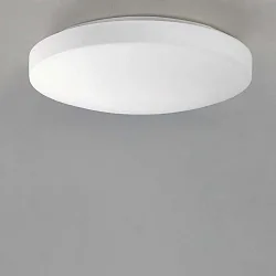 Væg- og Loftlampe MOON 969/28 E27 IP44, opal, hvid dæmpbar