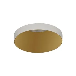Recessed luminaire EINAR 3558/8 with collar cover, GU10 max. 10W (LED), white / gold