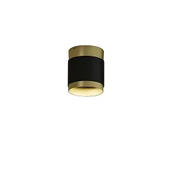 ceiling luminaire LUX 3989/10 IP20, gold, black glossy