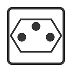 Indsats til Udendørs Energikolonne (ALB-6244.../-662409) - Beskyttende kontaktstik IP44 / CH - Type J