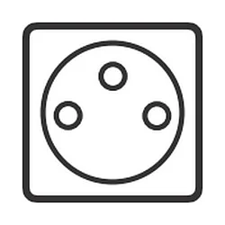 Indsats til Udendørs Energikolonne (ALB-6244.../-662409) - Beskyttende kontaktstik IP 44 / F og B - Type E