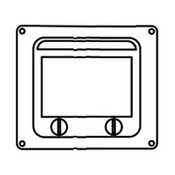 Top-hat rail modul NO 4417 /-19 4-fold, med dæksel, grå