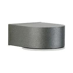 Udendørs LED Væglampe Type nr. 0233, IP44, 230V AC/DC, 3W 3000K 330lm, Støbt aluminium / Sikkerhedsglas satiné, antracit