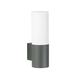 LED Udendørs Væglampe Type nr. 0277, IP44, 10W 3000K 900lm, Støbt aluminium / Opalglas, dæmpbar, antracit