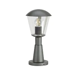 Pedestal luminaire Type No. 0554, IP54 IK08, height 40.5cm, E27 QA55 max. 57W, alu plastic, impact resistant, anthracite
