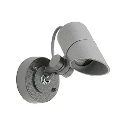 Outdoor Wall spot Type No. 2391, IP54, GU10 PAR16 max. 50W, rotatable and pivotable, dimmable, anthracite
