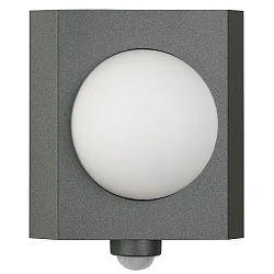 Udendørs wall luminaire TYPE NO 6127 med sensor, med bevægelsesdetektor E27 IP44, antracit dæmpbar