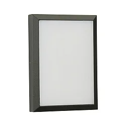Udendørs LED Væg- og Loftlampe Type nr. 6403, IP54 IK08, 26 x 19cm, 16W 3000K 1600lm, dæmpbar, antracit