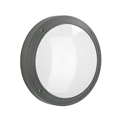 Udendørs wall luminaire TYPE NO 6438 med bevægelsesdetektor IP65, antracit, opal dæmpbar
