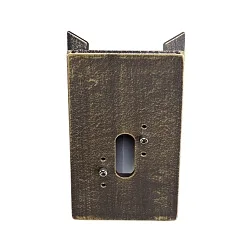 Corner bracket square Type No. 1006 for Albert Outdoor Wall luminaires, brown brass
