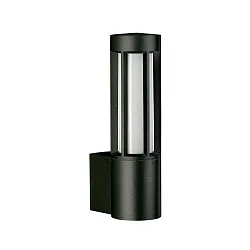 Udendørs Væglampe Type nr. 0215, IP44, E27 maks. 20W, Støbt aluminium / Opalglas, sort matt