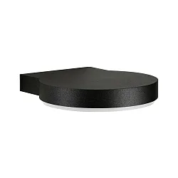 LED Udendørs Væglampe Type nr. IP44, 0290, 16W 3000K 1600lm, Støbt aluminium / Akrylglas opal, sort matt