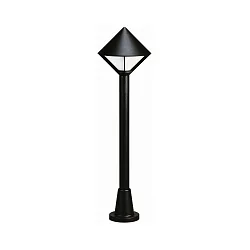 Path light Type No. 2031, IP44, E27 QA55 max. 57W, cast alu / opal glass, black matt