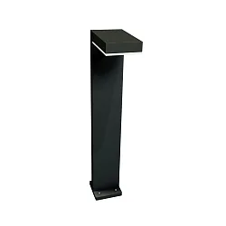 LED Pullertlampe Type nr. 2087, IP65 IK10, højde 90cm, 16W 3000K 1600lm, aluminium / plast opal, sort matt