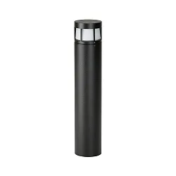 LED Pullertlampe Type nr. 2232, IP54, højde 70cm, 10W 3000K 900lm, Støbt aluminium / Opalglas, dæmpbar, sort matt