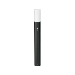 LED Pullertlampe Type nr. 2277 med bevægelsesdetektor, IP44, 90cm, 10W 3000K 900lm, Støbt alu / Opal, dæmpbar, sort