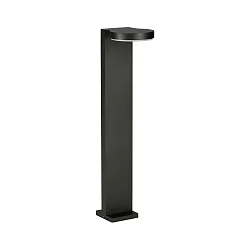 LED Pullertlampe Type nr. 2290, IP44, højde 90cm, 16W 3000K 1600lm, Støbt aluminium / Akrylglas opal, sort matt