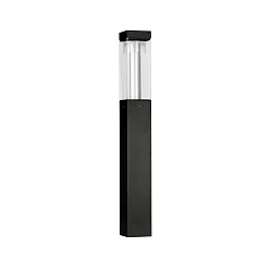 Pælelampe TYPE NO 662298 symmetrisk IP54, sort, gennemsigtig