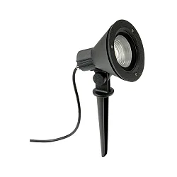 LED Jordspyd spot Type nr. 2356, IP54, 16W 3000K 2240lm 30°, drejelig og svingbar, dæmpbar, Støbt aluminium / glas, sort matt