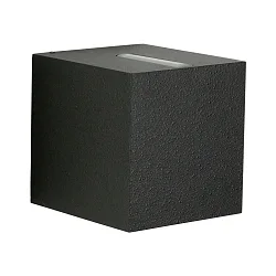 LED Udendørs Vægspot Type nr. 2416 - 2-sidet, tæt/bred, firkantet, IP44, 230V AC/DC, 13.4W 3000K 1200lm, linse + glas, sort