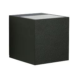 LED Udendørs Vægspot Type nr. 2417 - 2-sidet, bred/bred, firkantet, IP44, 230V AC/DC, 13.4W 3000K 1200lm, glas, sort