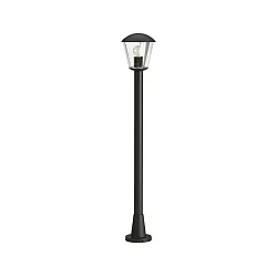 Gulvlampe Type nr. 4154, IP54, højde 117.5cm, E27 QA55 maks. 57W, aluminium / plast klar, sort matt