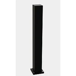 Udendørs Energikolonne leer Type nr. 4409, IP54, maks. 7 valgfri indsatser, uden belysning, uden Skiftefunktion, sort