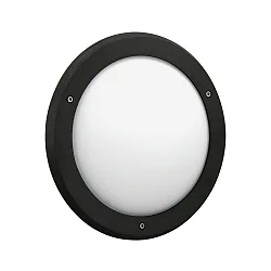 Udendørs wall luminaire TYPE NO 6419 IP44, opal, sort dæmpbar