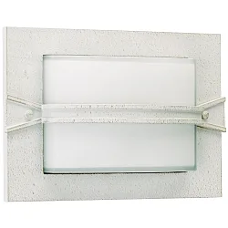 Outdoor Wall and Ceiling luminaire Type No. 6263, square, 1 cross brace, IP44, E27 QA55 max. 57W, cast alu, white-gold