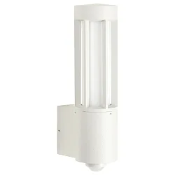 Udendørs Væglampe Type nr. 0215 med bevægelsesdetektor (Type nr. 0221), IP44, E27 maks. 20W, Støbt alu / Opalglas