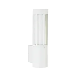 Outdoor Wall luminaire Type No. 0215 + Downlight (Type No. 0223), E27 max. 20W +  GU10 PAR16 50W, cast alu, glass, white