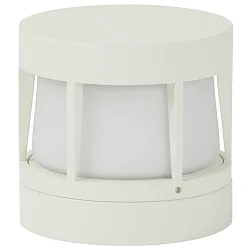 Outdoor LED Wall, Ceiling and Pillar light Type No. 0326, IP54, Ø 14cm, 10W 3000K 900lm, cast alu / opal, dimmable, white
