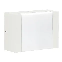 LED Outdoor Wall luminaire Type No. 0331, flat light distributor, IP54, 5W 3000K 480lm, cast alu, acrylic, dimmable, white
