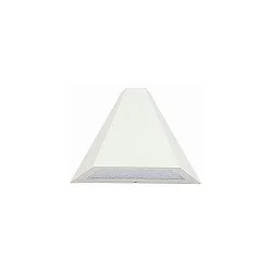 Outdoor Wall luminaire Type No. 0673, trapezoidal shape, IP44, E27 QA55 max. 57W, cast alu / glass insert satined, white