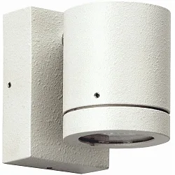 Udendørs Vægspot Type nr. 2193 - 1-sidet, IP54, GU10 PAR16 maks. 50W, drejelig 330°, Støbt alu / Borosilikatglas, hvid matt