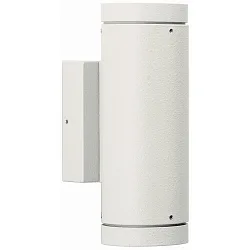 Udendørs Vægspot Type nr. 2198 - 2-sidet, IP44, 2x GU10 PAR16 maks. 50W, stiv, Støbt aluminium / Borosilikatglas, hvid matt