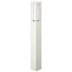 Pullertlampe Type nr. 2266, IP44, højde 90cm, E27 maks. 20W (LED), Støbt aluminium / Opalglas, hvid matt