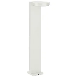 LED Pullertlampe Type nr. 2290, IP44, højde 90cm, 16W 3000K 1600lm, Støbt aluminium / Akrylglas opal, hvid matt
