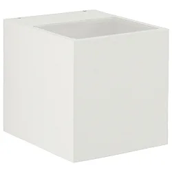 LED Udendørs Vægspot Type nr. 2417 - 2-sidet, bred/bred, firkantet, IP44, 230V AC/DC, 13.4W 3000K 1200lm, glas, hvid