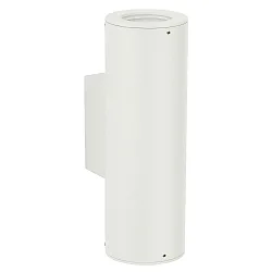 Outdoor Wall spot Type No. 2481 - 2-sided, wide/wide, IP44, 2x GU10 PAR 16 50W, rigid, cast alu / safety glass, white