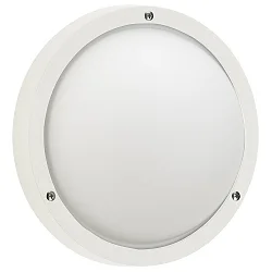 Udendørs Væg- og Loftlampe Type nr. 6028, IP44, Ø 25cm, E27 QA55 maks. 57W, hvid