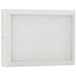 Udendørs LED Væg- og Loftlampe Type nr. 6403, IP54 IK08, 26 x 19cm, 16W 3000K 1600lm, dæmpbar, hvid matt