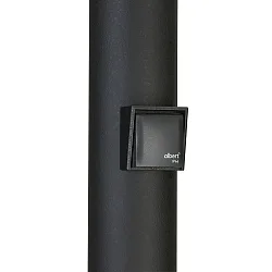 recessed housing D - TYPE C/F Ø 10CM surface-mounted version, with cover, with socket, black