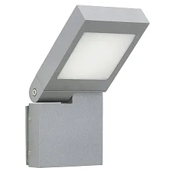 LED Udendørs Væglampe Type nr. 0111, IP44, 14W 3000K 1400lm, svingbar 90° trinløs, Støbt alu / Opalglas