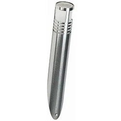 Udendørs Væg fakkel Type nr. 0204, IP44, G9 QT14 maks. 40W, rustfrit stål / Borosilikatglas satiné