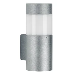 LED Udendørs Væglampe Type nr. 0274, IP54 IK08, 9W 3000K 1000lm, glas opal, sølv matt