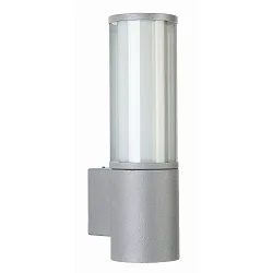 Udendørs Væglampe Type nr. 0311, IP44, E27 maks. 20W (LED), rustfrit stål / Akrylglas + Opalglas inde, sølv matt